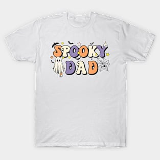 Spooky Dad Halloween Father Ghost Witchy Costume T-Shirt